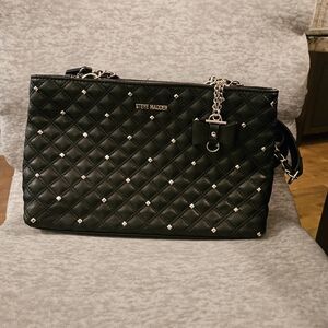 Steve Madden Black Quilted Shoulder Bag